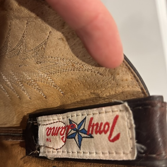 Tony Lama Men's Cowboy Dark Brown Boots size 8 - Picture 5 of 9